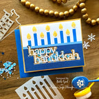 Simon Says Stamp! CZ Design Wafer Dies HAPPY HANUKKAH czd149 Peace On Earth