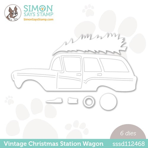 Simon Says Stamp! Simon Says Stamp VINTAGE CHRISTMAS STATION WAGON Wafer Dies sssd112468