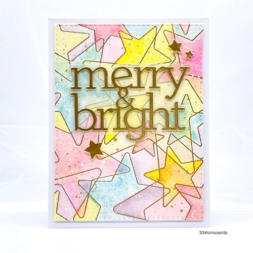Simon Says Stamp! CZ Design Wafer Dies MERRY AND BRIGHT czd146