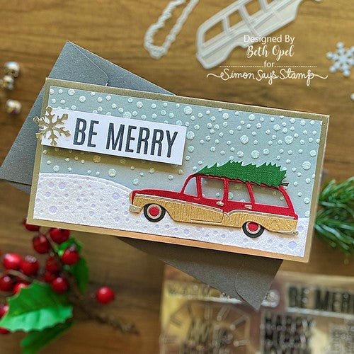 Simon Says Stamp! CZ Design Wafer Dies MERRY AND BRIGHT czd146