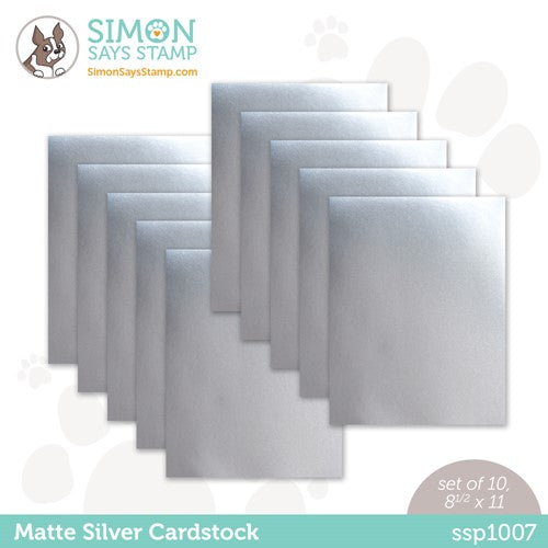 Simon Says Stamp! Simon Says Stamp Cardstock MATTE SILVER ssp1007