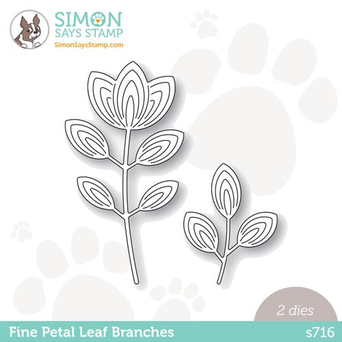 Simon Says Stamp! Simon Says Stamp FINE PETAL LEAF BRANCHES Wafer Dies s716
