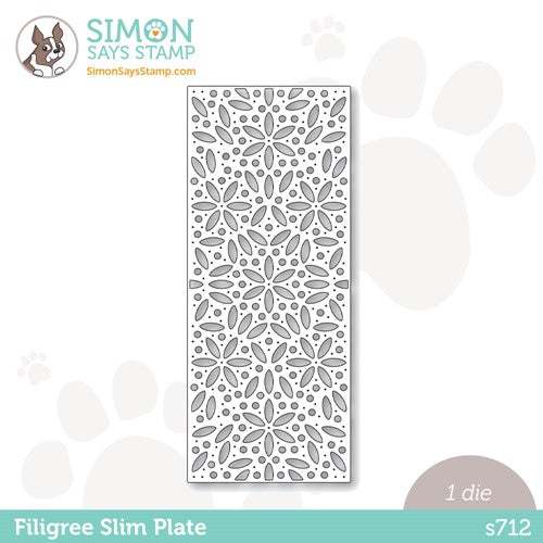 Simon Says Stamp! Simon Says Stamp FILIGREE SLIM PLATE Wafer Die s712