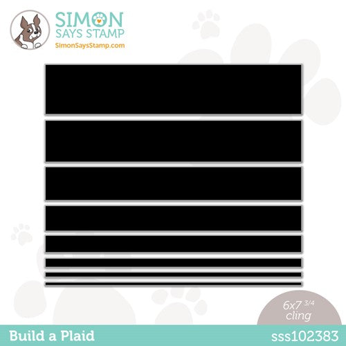 Simon Says Stamp! Simon Says Cling Stamp BUILD A PLAID sss102383