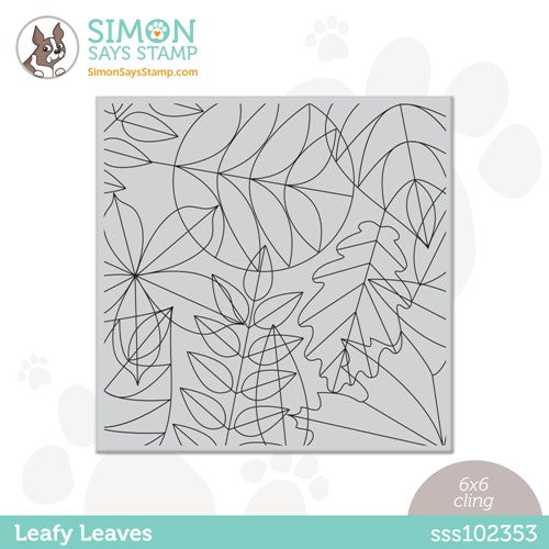 Simon Says Stamp! Simon Says Cling Stamp LEAFY LEAVES sss102353