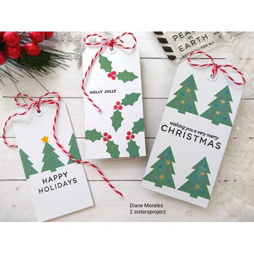 Simon Says Stamp! CZ Design Clear Stamps HOLIDAY SILHOUETTES cz376c Peace On Earth