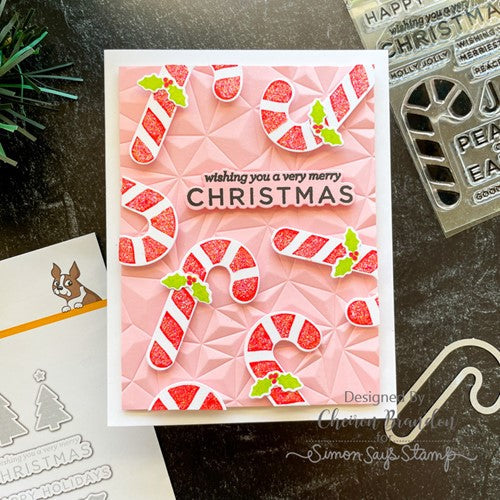Simon Says Stamp! CZ Design Clear Stamps HOLIDAY SILHOUETTES cz376c Peace On Earth | color-code:ALT3