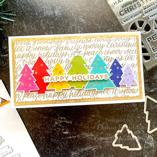 Simon Says Stamp! CZ Design Clear Stamps HOLIDAY SILHOUETTES cz376c Peace On Earth | color-code:ALT4