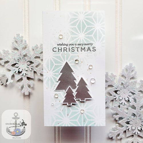 Simon Says Stamp! CZ Design Clear Stamps HOLIDAY SILHOUETTES cz376c Peace On Earth | color-code:ALT6