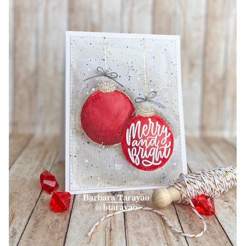 Simon Says Stamp! Simon Says Clear Stamps HOLIDAY MESSAGES ORNAMENT sss302427c