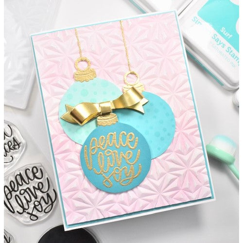 Simon Says Stamp! Simon Says Clear Stamps HOLIDAY MESSAGES ORNAMENT sss302427c