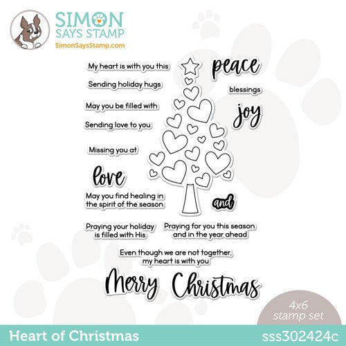Simon Says Stamp! Simon Says Clear Stamps HEART OF CHRISTMAS sss302424c