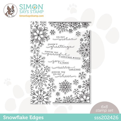 Simon Says Stamp! Simon Says Clear Stamps SNOWFLAKE EDGES sss202426