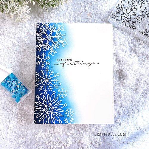 Simon Says Stamp! Simon Says Clear Stamps SNOWFLAKE EDGES sss202426 | color-code:ALT1