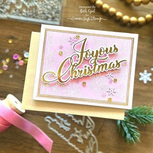 Simon Says Stamp! Simon Says Clear Stamps SNOWFLAKE EDGES sss202426