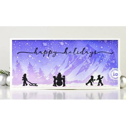 Simon Says Stamp! Impression Obsession Clear Stamps WINTER FUN SILHOUETTES CL1094