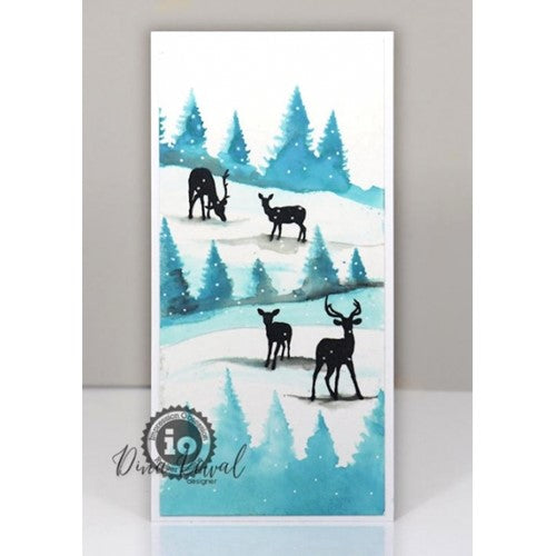 Simon Says Stamp! Impression Obsession Cling FIR TREES 3278-LG