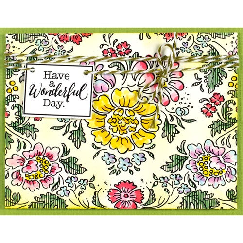Simon Says Stamp! Stampendous Cling Stamp BLOOMING TAPESTRY 6cr029*