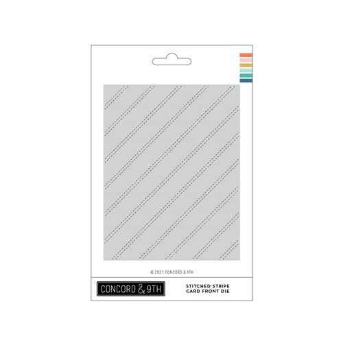 Simon Says Stamp! Concord & 9th STITCHED STRIPE CARD FRONT Die 11242