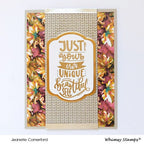 Simon Says Stamp! Whimsy Stamps SLIMLINE SWEATER Embossing Folder WSEF07