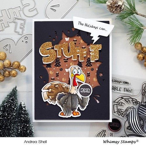 Simon Says Stamp! Whimsy Stamps GOBBLE THIS Clear Stamps CWSD395