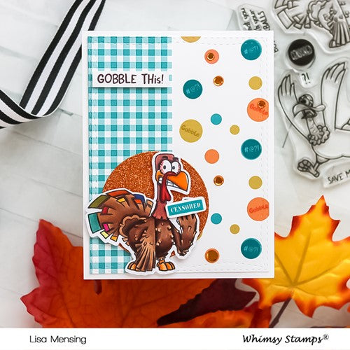 Simon Says Stamp! Whimsy Stamps GOBBLE THIS Clear Stamps CWSD395