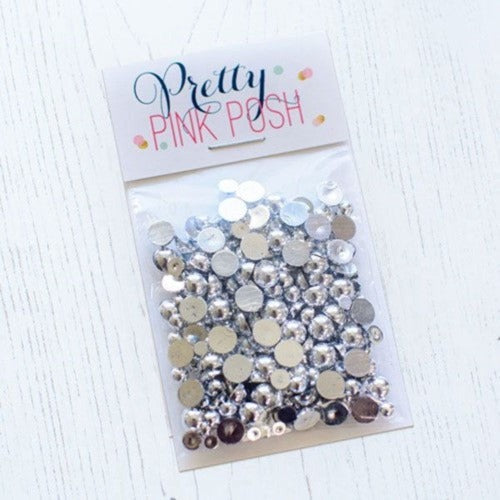 Simon Says Stamp! Pretty Pink Posh METALLIC SILVER Pearls