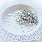 Simon Says Stamp! Pretty Pink Posh METALLIC SILVER Pearls