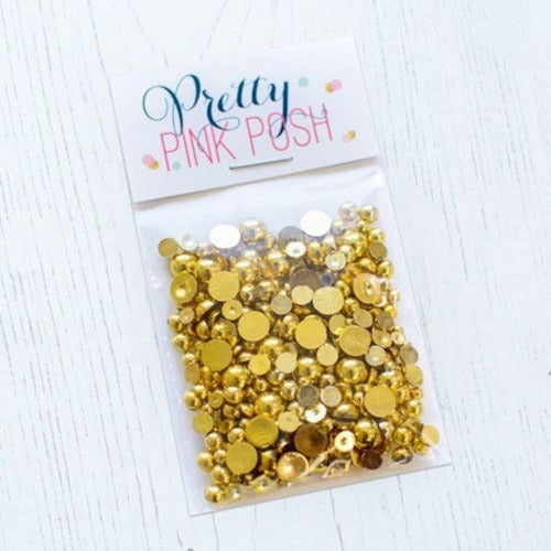 Simon Says Stamp! Pretty Pink Posh METALLIC GOLD Pearls