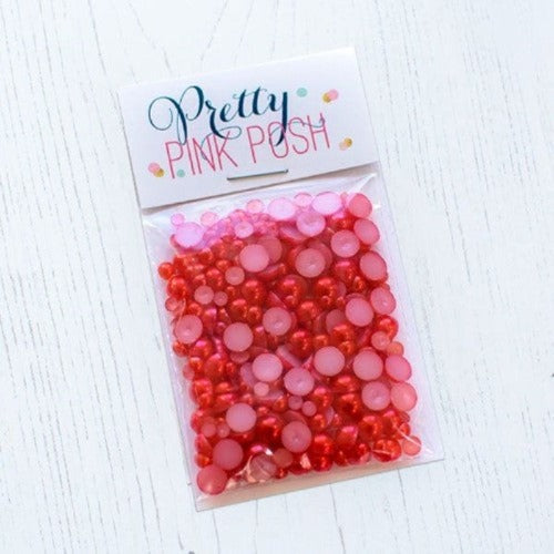 Simon Says Stamp! Pretty Pink Posh CHERRY RED Pearls