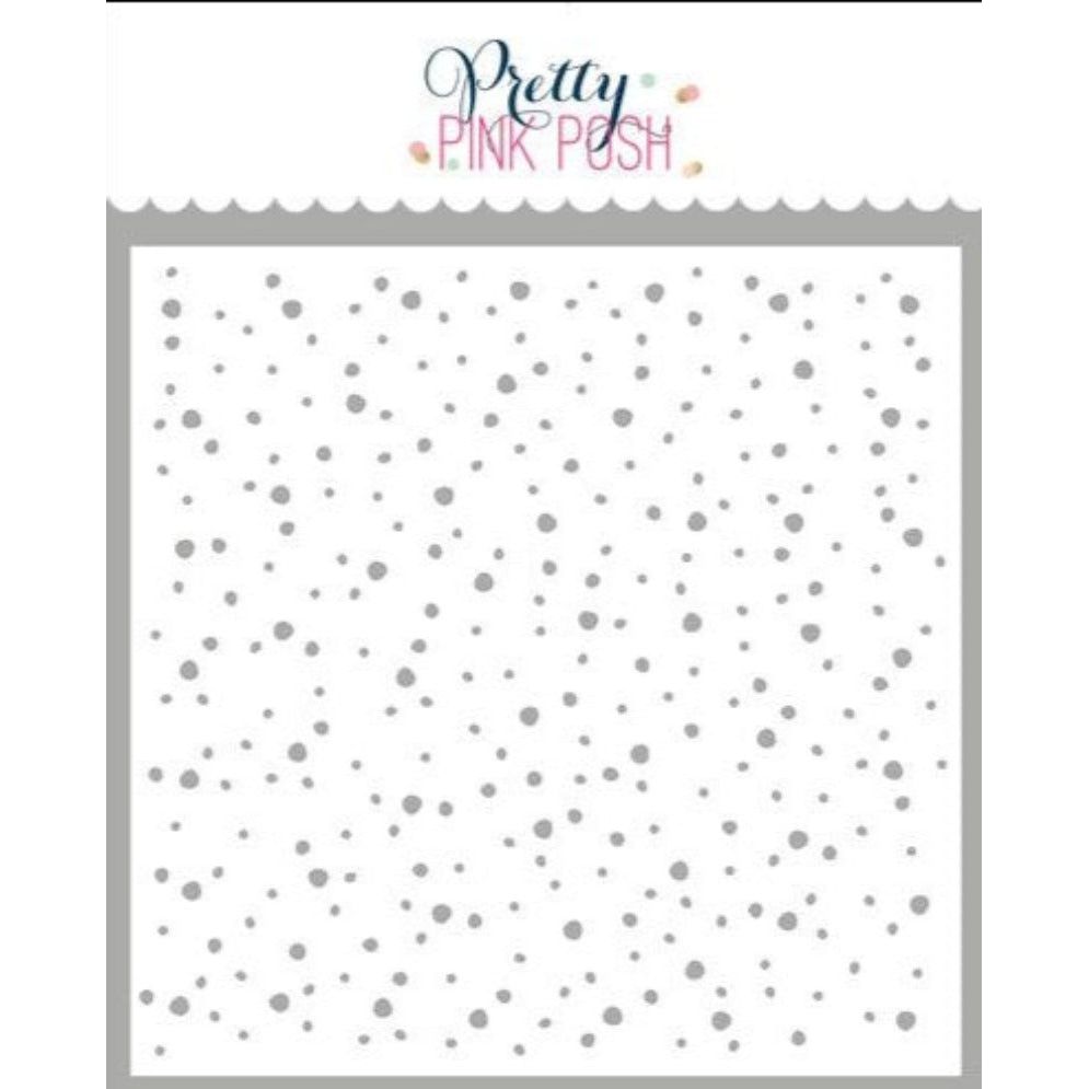 Simon Says Stamp! Pretty Pink Posh SNOWFALL Stencil