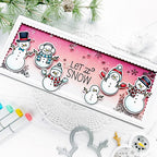 Simon Says Stamp! Pretty Pink Posh SNOWFALL Stencil