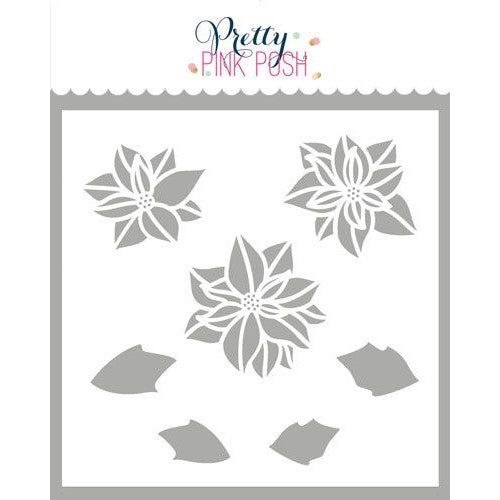 Simon Says Stamp! Pretty Pink Posh POINSETTIAS Stencil*