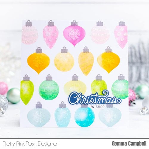 Simon Says Stamp! Pretty Pink Posh LAYERED ORNAMENTS Stencils
