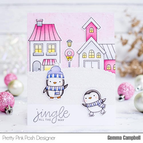 Simon Says Stamp! Pretty Pink Posh VILLAGE Clear Stamps*