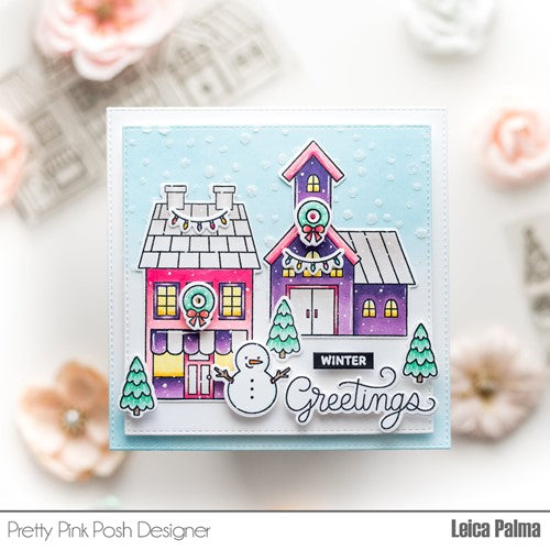 Simon Says Stamp! Pretty Pink Posh VILLAGE Clear Stamps*