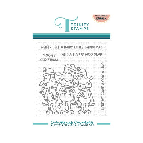 Simon Says Stamp! Trinity Stamps CHRISTMAS COWLERS Clear Stamp Set tps154