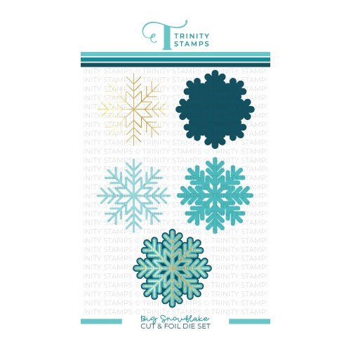 Simon Says Stamp! Trinity Stamps BIG SNOWFLAKE Cut And Foil Die Set tmd108