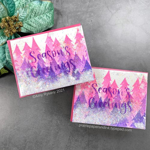 Simon Says Stamp! Trinity Stamps LAYERED PINE FOREST 6 x 9 Stencil tss045 | color-code:ALT01