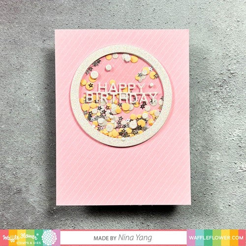 Simon Says Stamp! Waffle Flower SLIM SHAKER CIRCLE Dies 420910