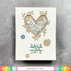 Simon Says Stamp! Waffle Flower Shaker Cover PUFFY HEARTS WFE072