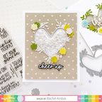 Simon Says Stamp! Waffle Flower Shaker Cover PUFFY HEARTS WFE072