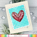 Simon Says Stamp! Waffle Flower Shaker Cover PUFFY HEARTS WFE072