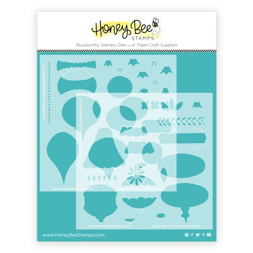 Simon Says Stamp! Honey Bee LAYERING VINTAGE ORNAMENTS Stencil Set of 2 hbsl095*
