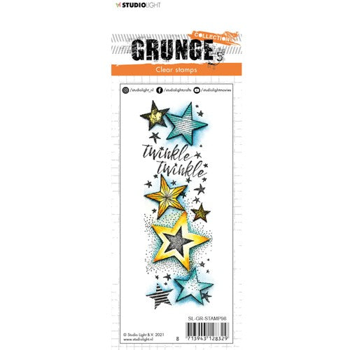 Simon Says Stamp! Studio Light TWINKLE TWINKLE STARS Grunge Clear Stamp slgrstamp98*