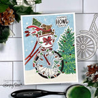 Simon Says Stamp! Honey Bee RIDING BY HOLIDAY STYLE Clear Stamp Set hbst389* | color-code:ALT01