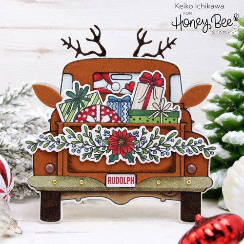 Simon Says Stamp! Honey Bee LOADS OF HOLIDAY CHEER Clear Stamp Set hbst387
