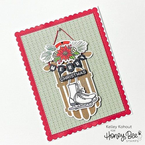 Simon Says Stamp! Honey Bee SLEIGH BELLS RING Clear Stamp Set hbst388*