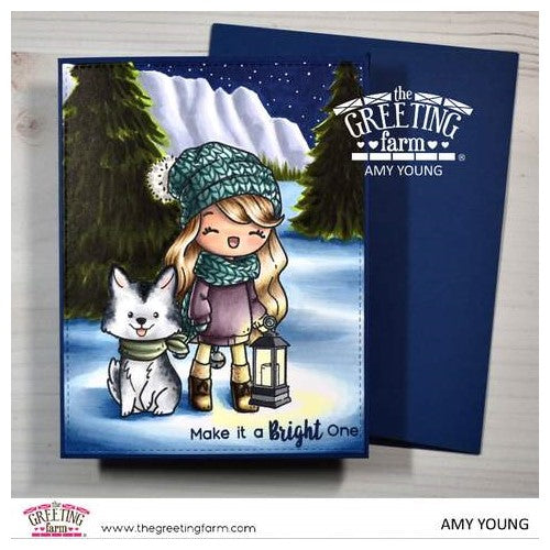 Simon Says Stamp! The Greeting Farm MISS ANYA JINGLE Clear Stamps tgf607 | color-code:ALT1
