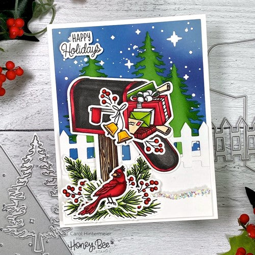 Simon Says Stamp! Honey Bee MERRY MAIL Dies hbds390 | color-code:ALT15